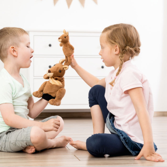 Mom + Baby Handpuppet - Kanga and Juju