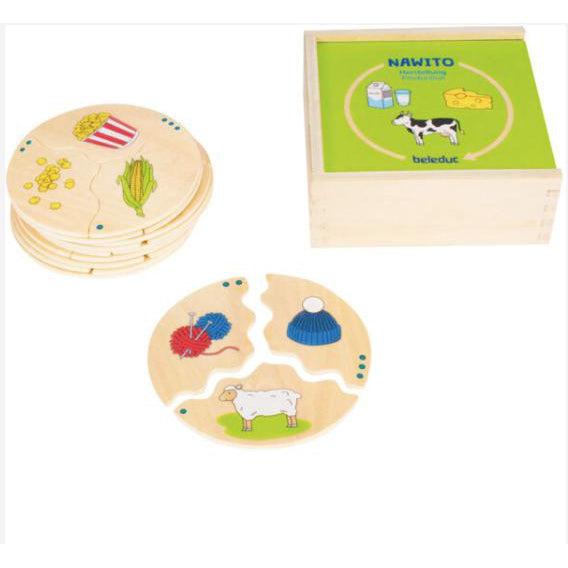 Beleduc Nawito Puzzle - Production-Simply Green Baby