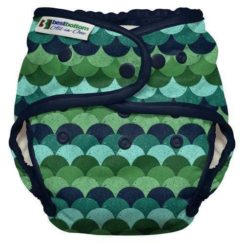 Best Bottom All In Two Cover, Snap-Simply Green Baby