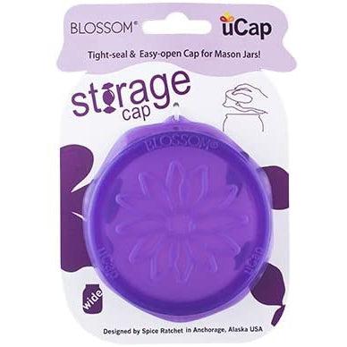 Blossom uCap - Mason and Canning Jar Cap, Purple-Simply Green Baby