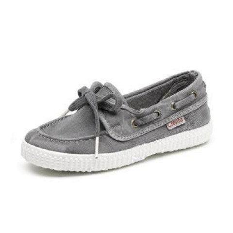 Cienta Canvas Boat Shoes-Simply Green Baby