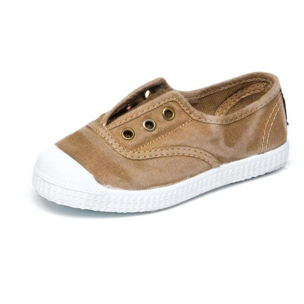 Cienta Laceless Canvas Sneaker-Simply Green Baby