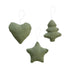 Cotton Fabric Ornaments - Olive Green-Simply Green Baby