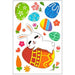 Easter Removable Window Stickers - Bunny + Basket-Simply Green Baby