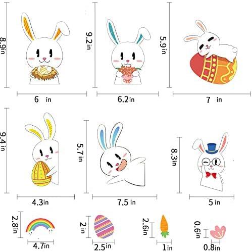 Easter Removable Window Stickers - Bunny + Basket-Simply Green Baby