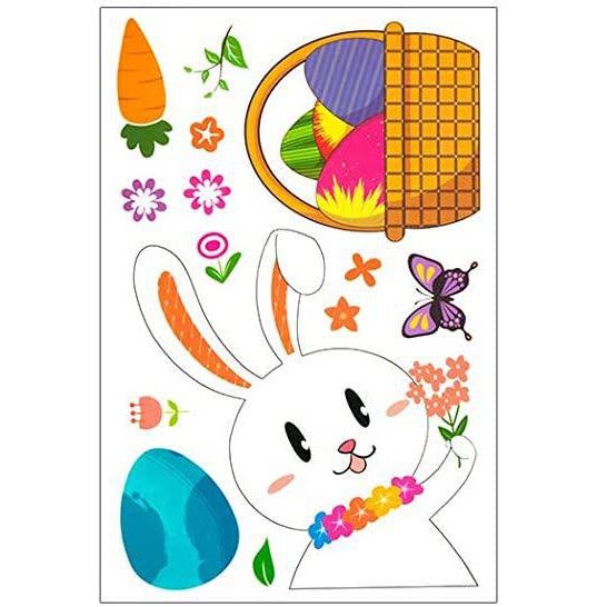 Easter Removable Window Stickers - Bunny + Basket-Simply Green Baby