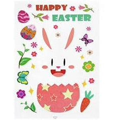 Easter Removable Window Stickers - Flag + Car-Simply Green Baby