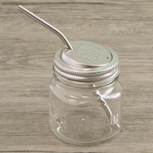 EcoJarz Stainless Steel Drinking Jar Lid Small Mouth-Simply Green Baby