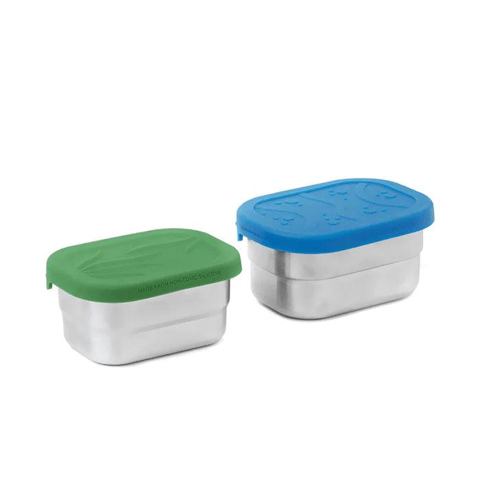 ECOlunchbox Leak Proof Blue Water Bento Splash Pod-Simply Green Baby