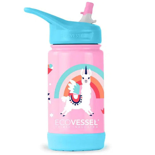 EcoVessel Frost Kids Insulated Straw Water Bottle-Simply Green Baby