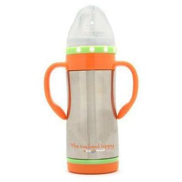 EcoVessel Insulated Sippy Bottle-Simply Green Baby