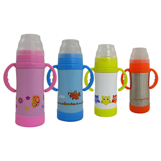 EcoVessel Insulated Sippy Bottle-Simply Green Baby