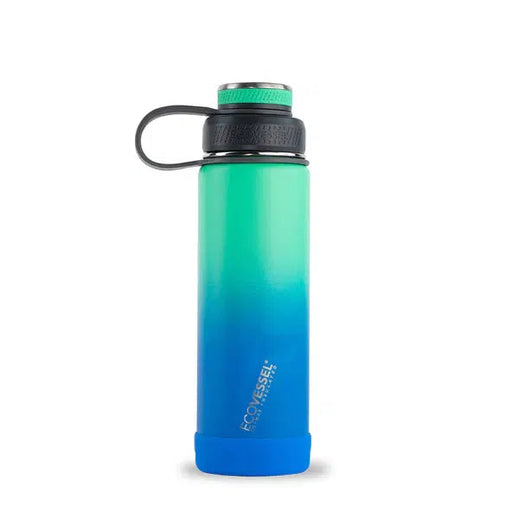 EcoVessel The Boulder Stainless Steel Insulated Water Bottle with Strainer-Simply Green Baby