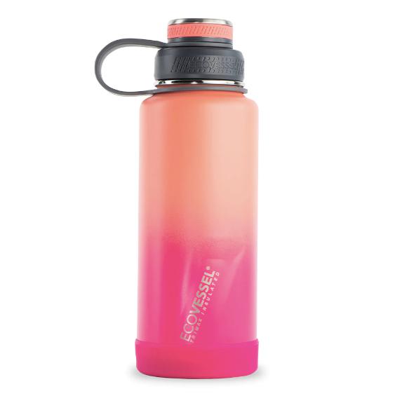 EcoVessel The Boulder Stainless Steel Insulated Water Bottle with Strainer-Simply Green Baby