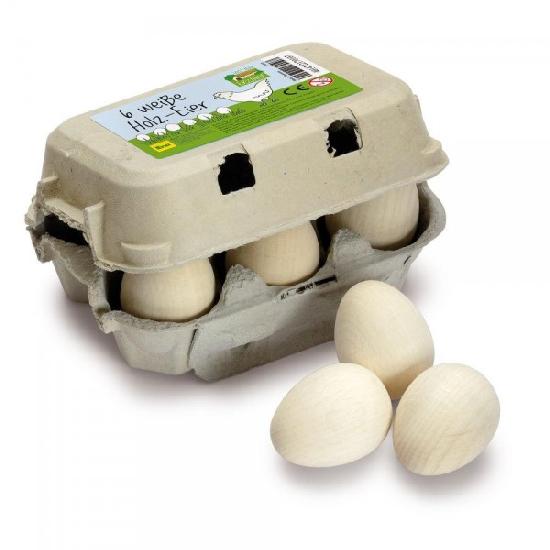 Erzi White Eggs Half a Dozen-Simply Green Baby