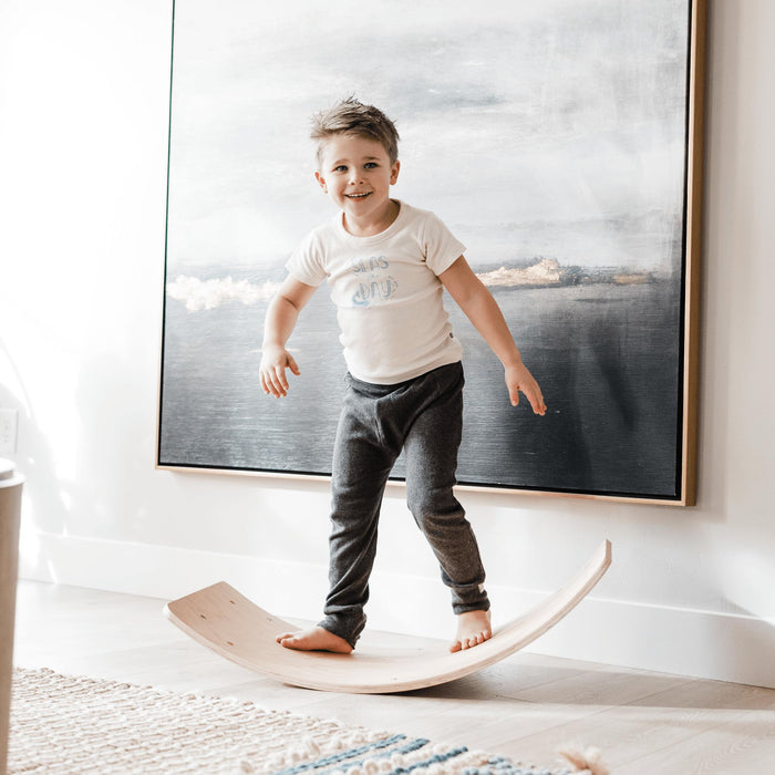 Finn + Emma Organic Balance Board Rocket-Simply Green Baby