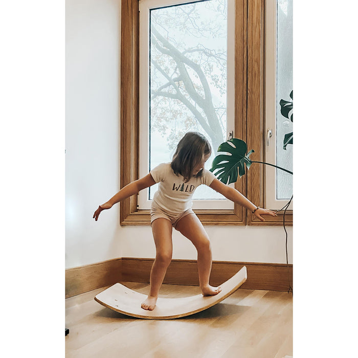 Finn + Emma Organic Balance Board Rocket-Simply Green Baby