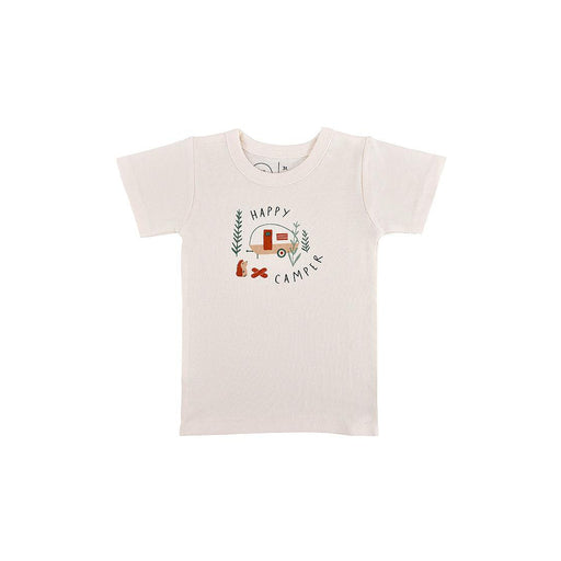 Finn + Emma Organic Tee - Happy Camper-Simply Green Baby