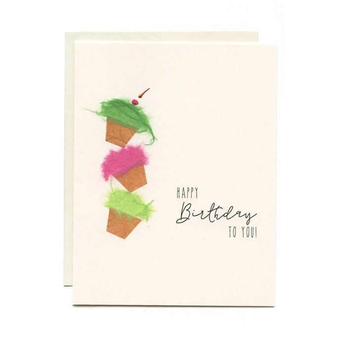 Flaunt Handmade - Greeting Cards Birthday Collection-Simply Green Baby