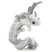 Folkmanis Finger Puppet - Dragon Wristlet, Pearl-Simply Green Baby