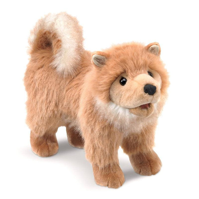 Folkmanis Puppet - Pomeranian-Simply Green Baby