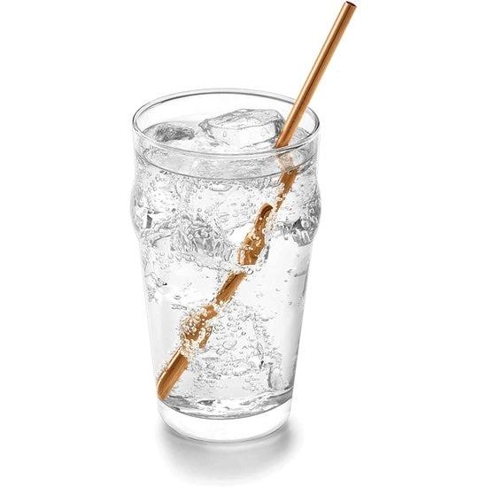 Fox Run Reusable Copper Drinking Straws Set-Simply Green Baby