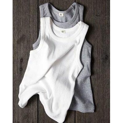 Goat-Milk Organic Boy's Tank - White-Simply Green Baby