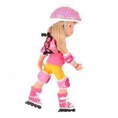 Gotz Doll 16" Clothes - Roller Skates Set-Simply Green Baby