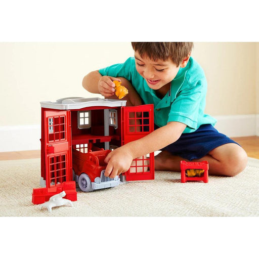 Green Toys - Fire Station Playset-Simply Green Baby