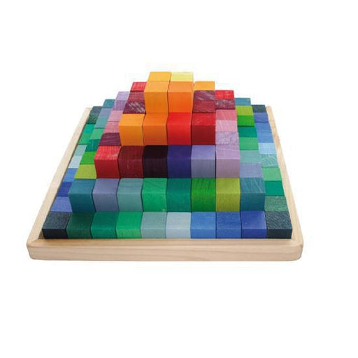 Grimm's Learning - Stepped Pyramid 2cm-Simply Green Baby