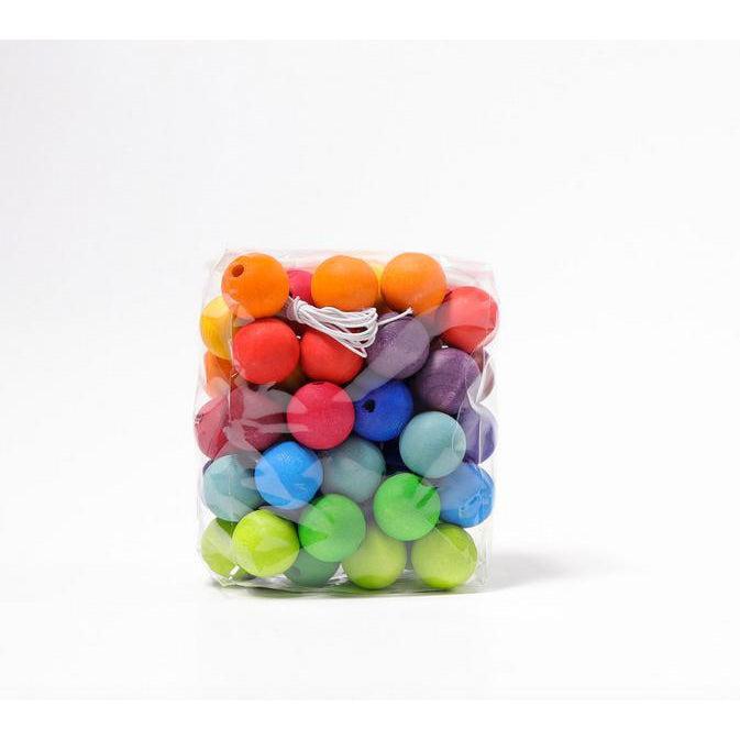 Grimm's Wooden Beads (20mm)-Simply Green Baby