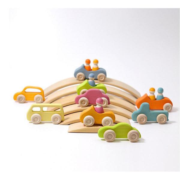 Grimm's Wooden Cars Slimline-Simply Green Baby