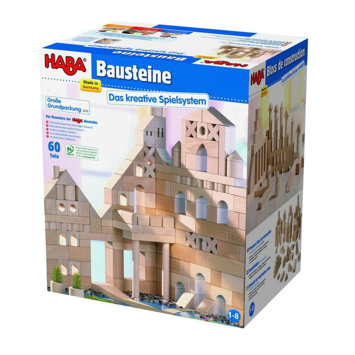 Haba Large Natural Wood Starter Block Set-Simply Green Baby