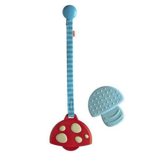 Haba Silicone Clutching Teether - Mushroom-Simply Green Baby