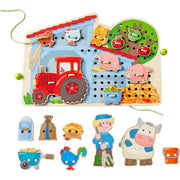 Haba Threading Game, Farm-Simply Green Baby