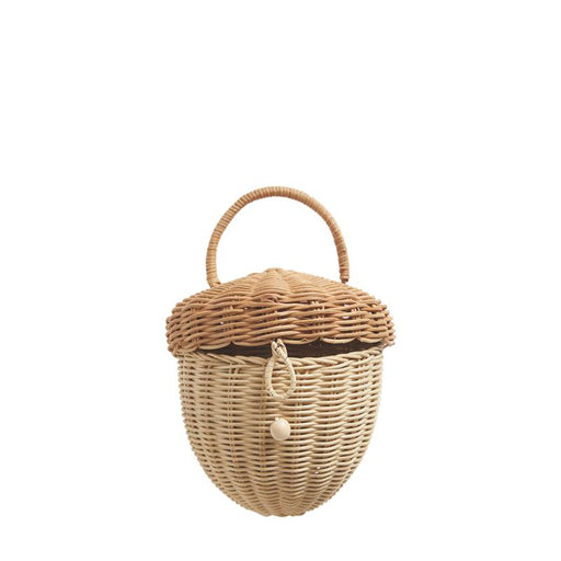 Handwoven Rattan - Acorn Bag-Simply Green Baby