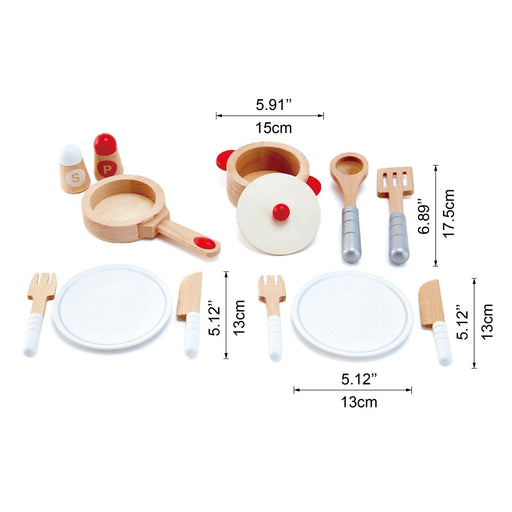 Hape Cook + Serve Set-Simply Green Baby