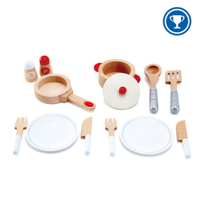 Hape Cook + Serve Set-Simply Green Baby