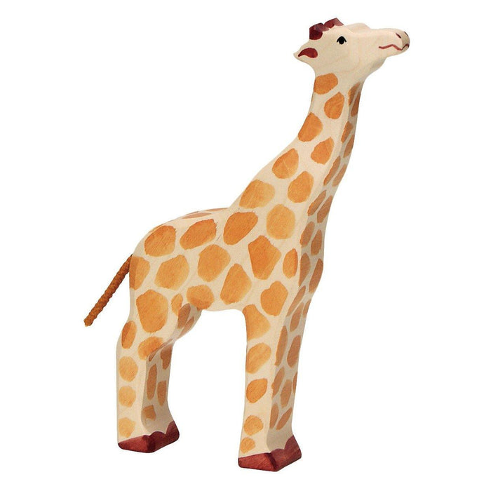 Holztiger - Giraffe, Head Raised-Simply Green Baby