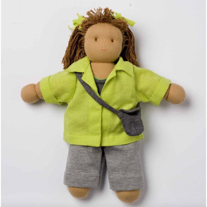 Hoppa Waldorf Doll - Lea-Simply Green Baby