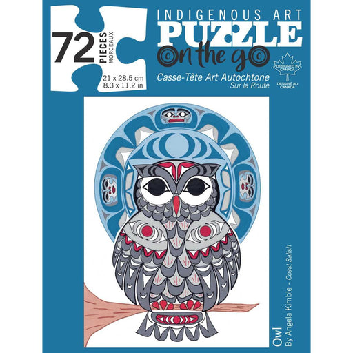 Indigenous Art, Puzzle - Owl-Simply Green Baby