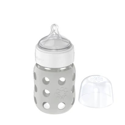 Lifefactory Wide Neck Glass Baby Bottle 8oz-Simply Green Baby