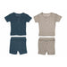 L'ovedbaby Pointelle Henley Tee + Short Set-Simply Green Baby