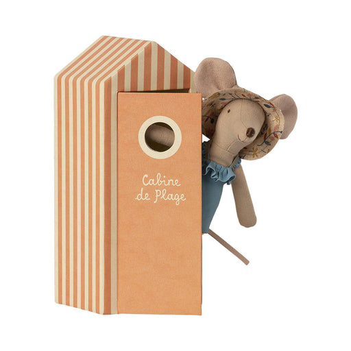 Maileg Beach Mice, Mum in Cabine de Plage-Simply Green Baby