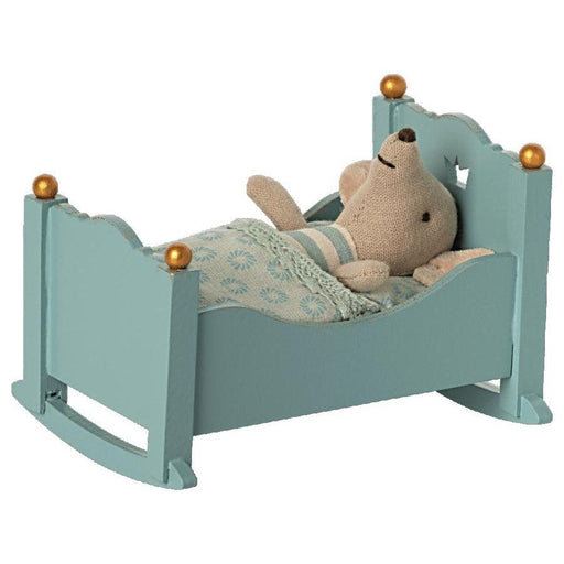 Maileg Cradle, Baby Mouse-Simply Green Baby