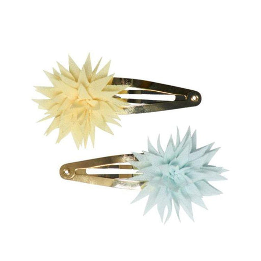 Maileg Hair Accessories - Dahlia Clips 2pcs-Simply Green Baby