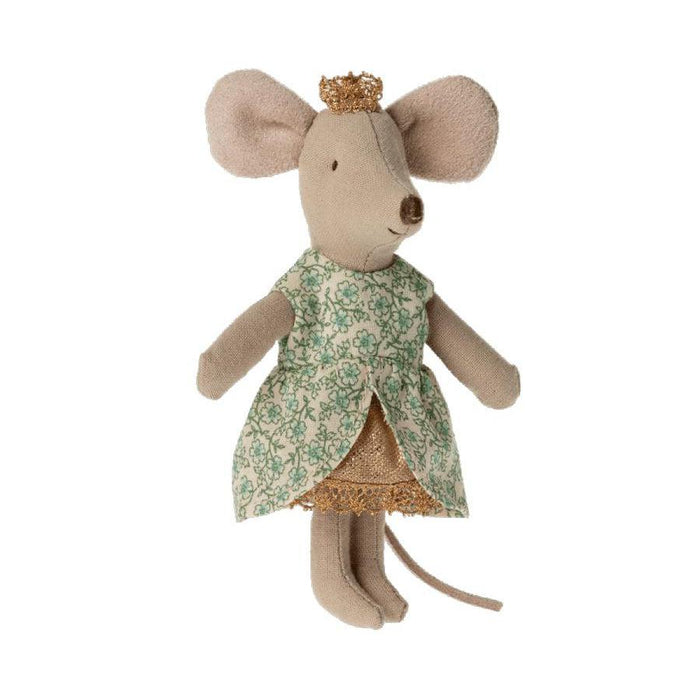 Maileg Little Sister Mouse in Matchbox, Princess-Simply Green Baby