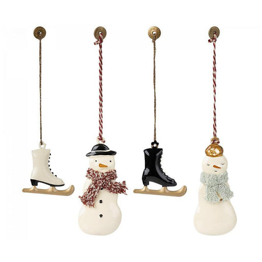 Maileg Metal Ornament Set, Winter Wonderland-Simply Green Baby