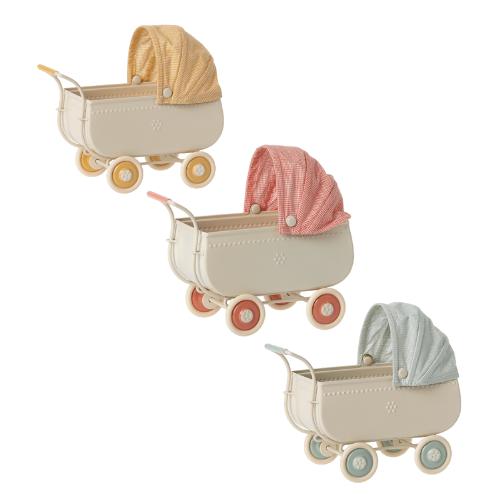 Maileg Micro Pram-Simply Green Baby