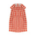 Maileg Red Plaid Dress, Size 5-Simply Green Baby
